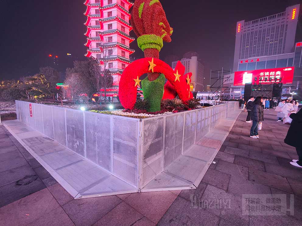 二七廣場防爆欄出租分隔場地