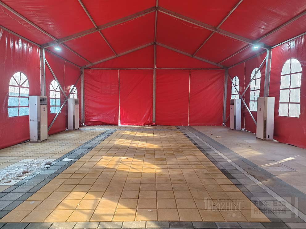 室外低溫天氣搭建篷房使用租賃空調(diào)很合適