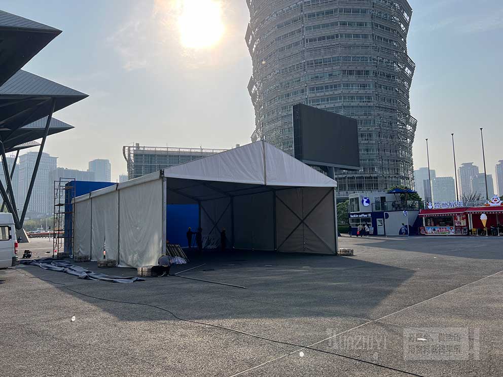 華熠廠家出租會展中心大河車展安檢篷房