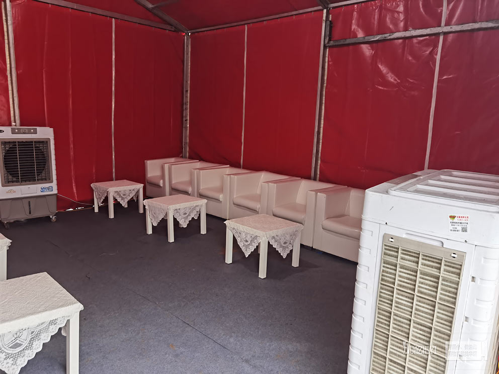 產(chǎn)業(yè)園奠基儀式使用了華熠冷風(fēng)機(jī)租賃來打造舒適溫度