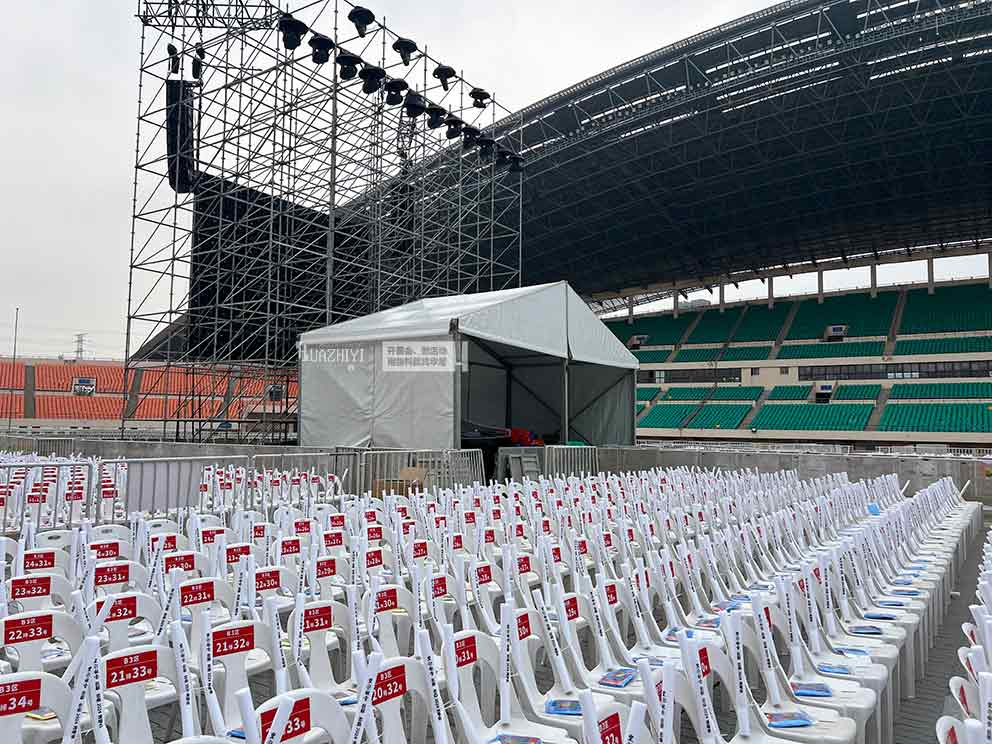 演唱會篷房租賃助力河南省體群星演唱會