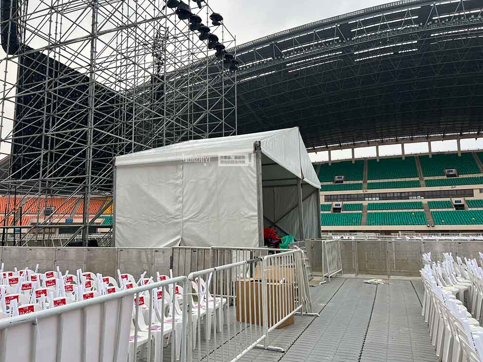 演唱會篷房租賃助力河南省體群星演唱會