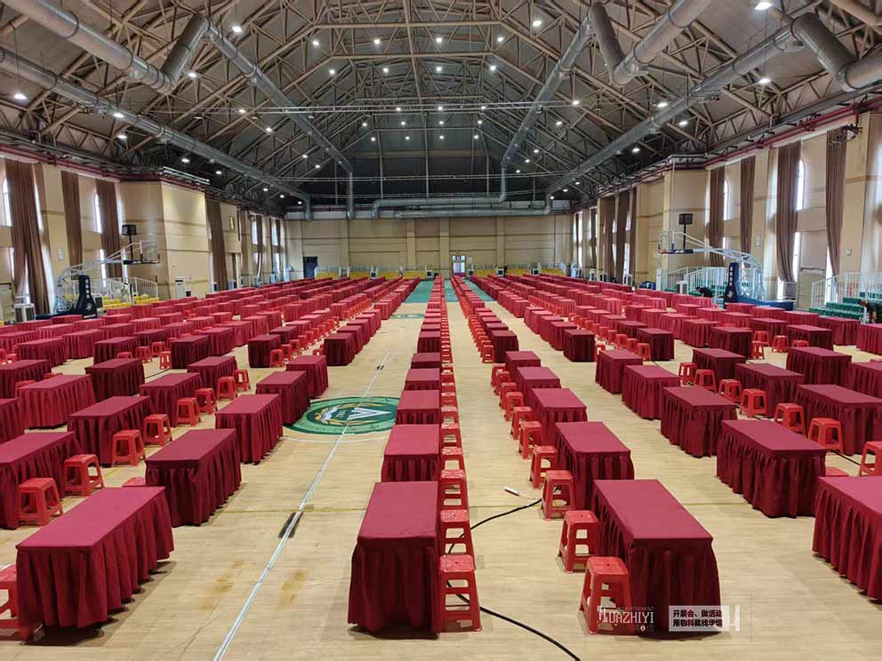 華熠桌椅出租助力河南農(nóng)大第十七屆挑戰(zhàn)杯審決賽