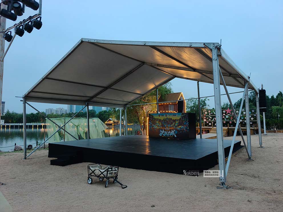 華熠篷房租賃公司搭建新鄉(xiāng)街舞來客潮流藝術(shù)季慶典篷房